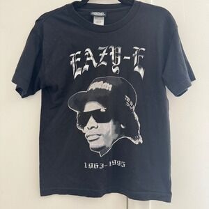 Vintage 2006 Eazy-E Ruthless Records Hip Hop Graphic T-Shirt Black Mens Size M
